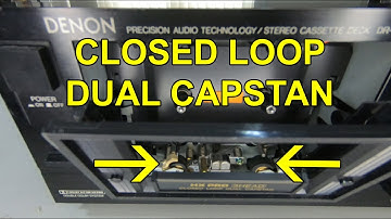 What is a Closed Loop Dual Capstan cassette deck?