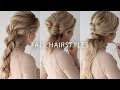 3 EASY FALL HAIRSTYLES 🍁 Perfect for medium - long hair lengths