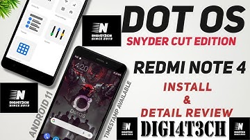 |DOT OS 5.1.3| On |Redmi Note 4| |Mido| |Full Review| & |Installation| By |DIGI4T3CH|