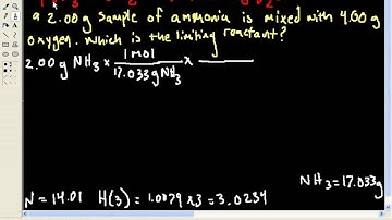 limiting reactant problem