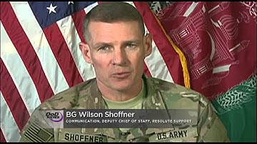 Resolute Support Official Briefs from Afghanistan on Taliban