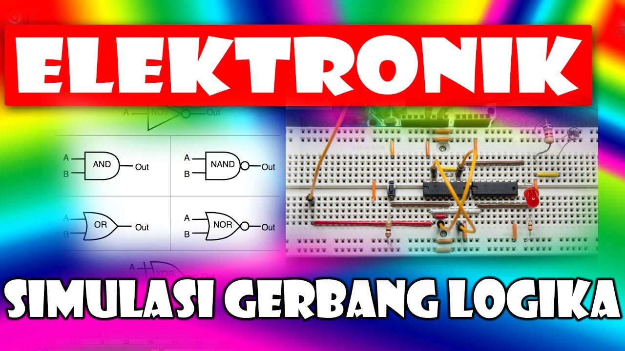 Belajar software simulasi gerbang logika elektronika - YouTube