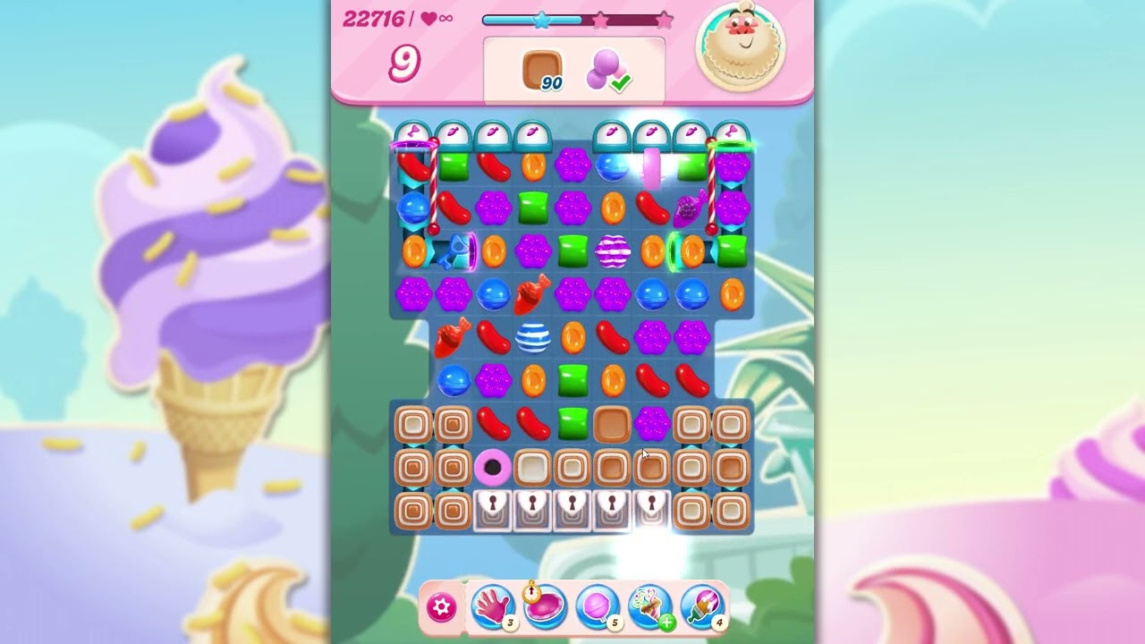 Candy Crush Saga Level 22716 - YouTube