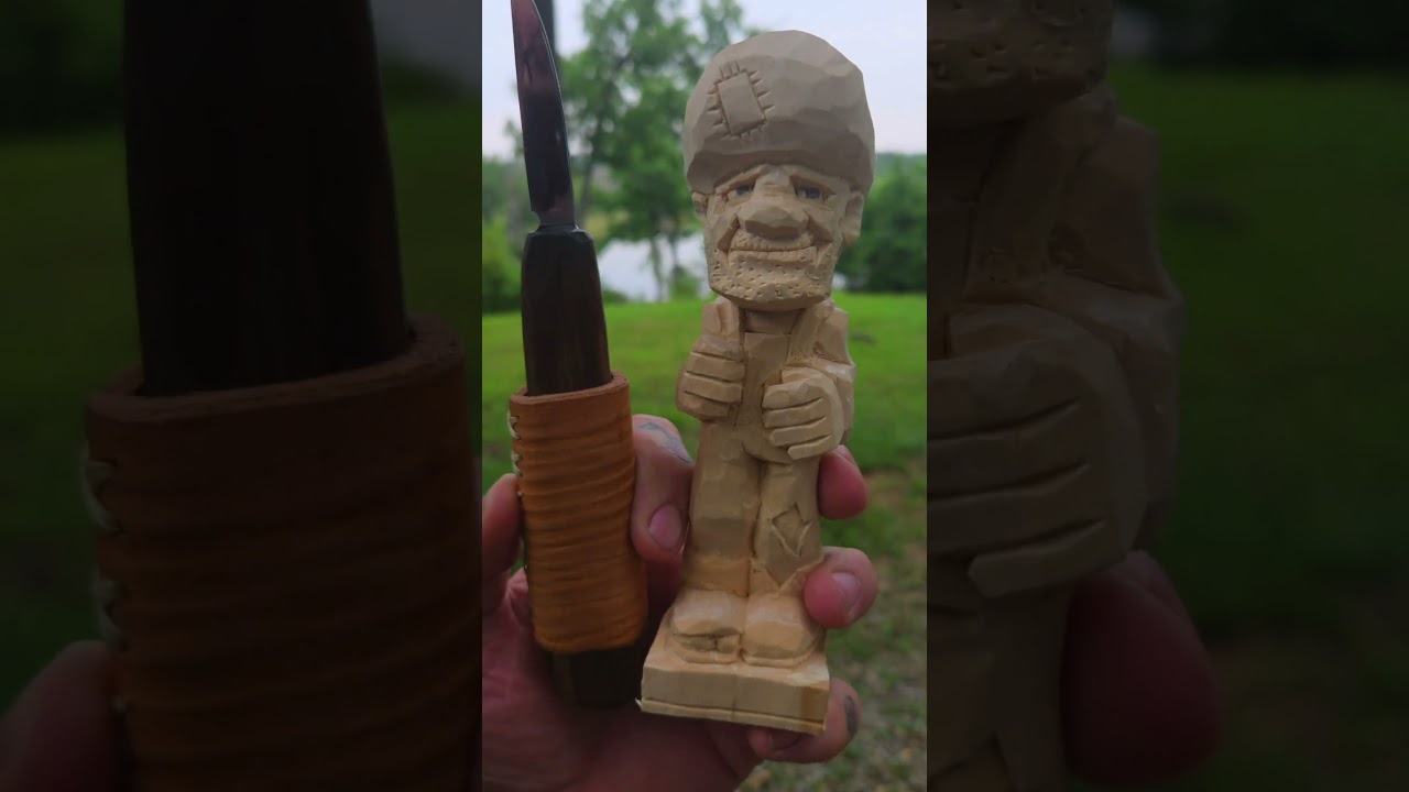 Carved a HillBilly today. Too much fun#woodcarving #whittling #missouri  #hillbilly #ozarksmissouri