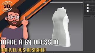 1. Make a G9 Dress in Marvelous Designer
