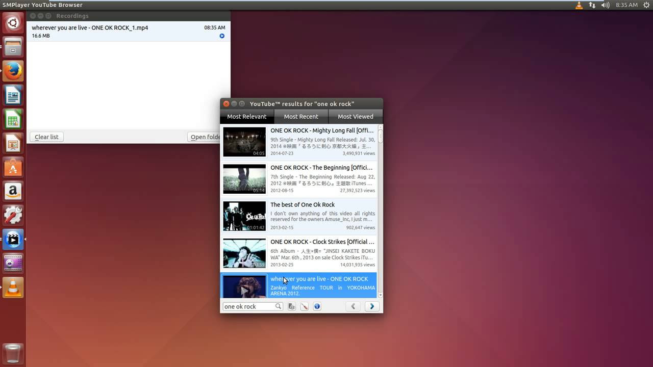 New Review Smplayer youtube browser on Ubuntu