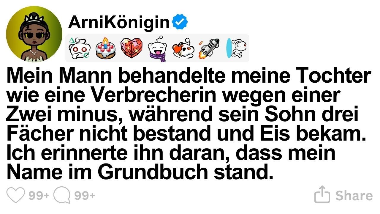 [GANZE STORY] Mein Mann behandelte meine Tochter wie eine Verbrecherin wegen einer Zwei minus, währe