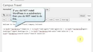 BUS 311 Campus Travel WordPress/MySQL Part 7/7