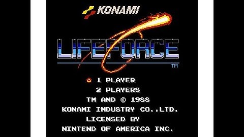 Playthrough of Life Force Salamander (NES) - 08.04.2015