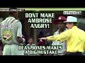 Dont make AMBROSE angry! WORLD SERIES FINAL - Dean jones makes a big mistake