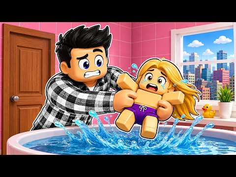 ROBLOX BAIGNE LE BÉBÉ..