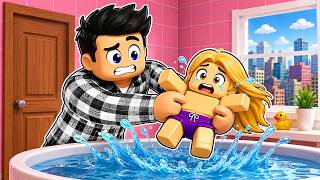 ROBLOX BAIGNE LE BÉBÉ..