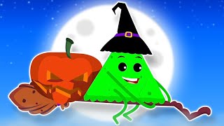 Five Wicked Witches Jumping On The Broom + More Kids Halloween Nursery Rhymes