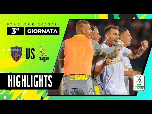 Highlights Serie BKT: Cosenza-Modena 2-1 