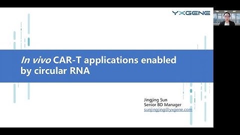 In vivo CAR-T applications enabled by circular RNA