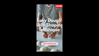 Easy Dough Balls Shaping Technique How To Roll Dough Balls How To Make Buns Chef And Dough