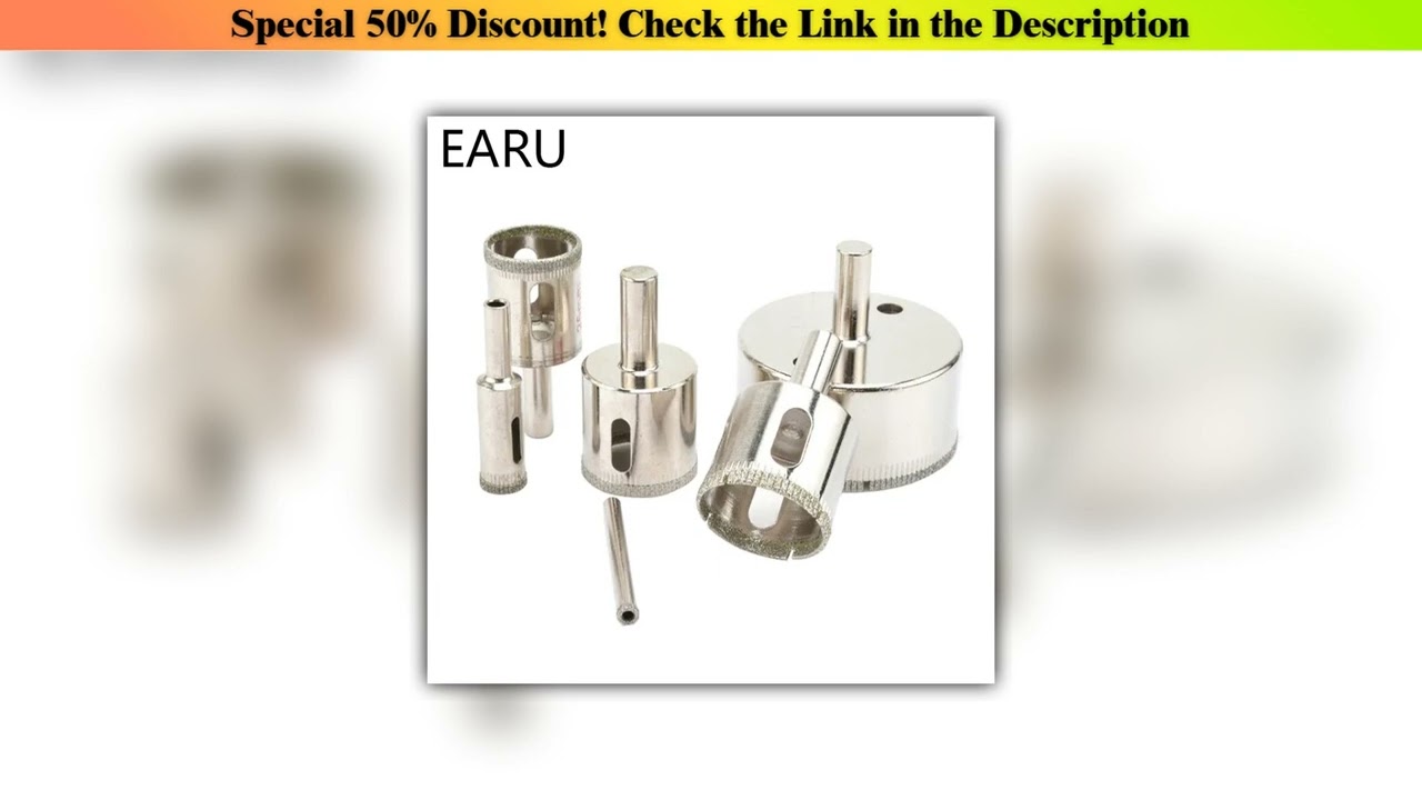 Best Diamond Coated Drill Bit Set 3-100mm Diamond Tools Hole Saw Use for Glass Ceramic Marble Tile•