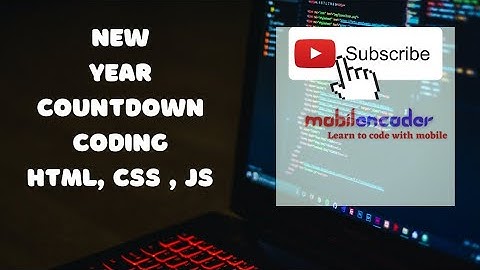 New year Countdown using html, css and javascript.
