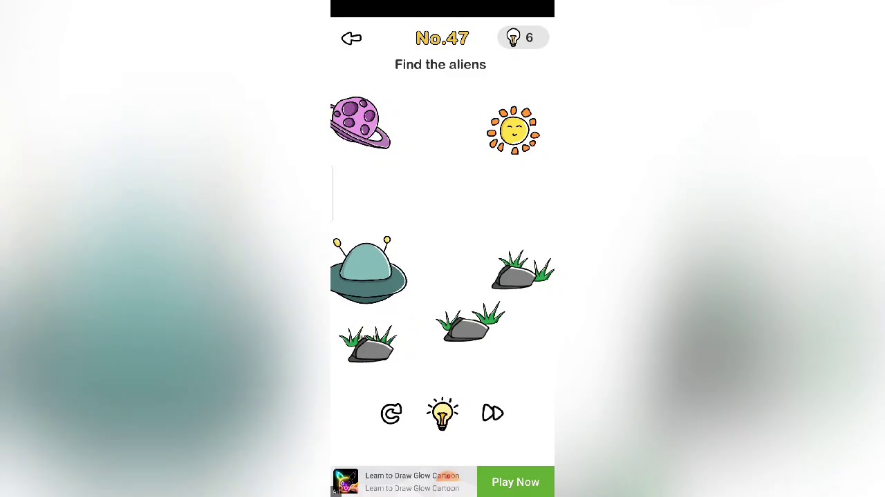 Brain out level 47 | find the aliens.