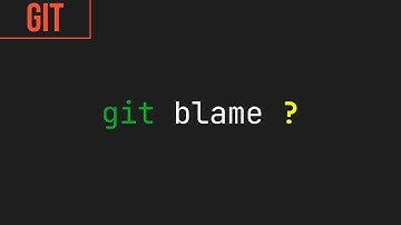Using git blame