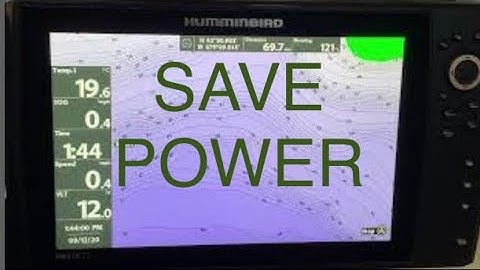 Standby, Humminbird Helix Power Button features, how to conserve battery power