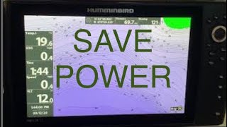 Standby, Humminbird Helix Power Button features, how to conserve battery power