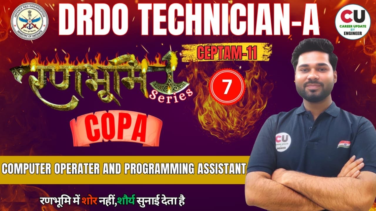 DAY-7 | DRDO TECHNICIAN-A COPA CLASS | COPA DRDO CLASSES | DRDO COPA Previous Year Questions | COPA