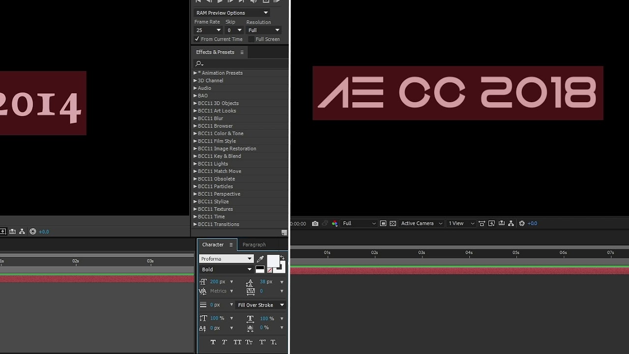 After Effects CC 2018 and Premiere CC 2018 title bug