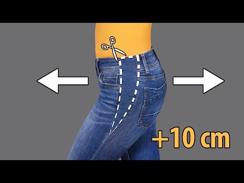 How to upsize jeans in the waist - my perfect sewing lifehack!