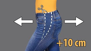 How to upsize jeans in the waist  my perfect sewing lifehack!