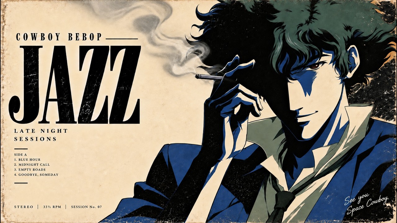 COWBOY BEBOP Jazz】煙が残る夜、静かに流れるジャズ。｜Hard-Boiled