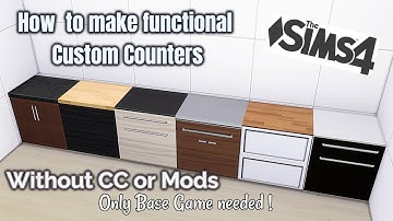 Custom Functional Counters |NOCC or Mods| Only Base Game Needed| The Sims 4