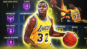 MAGIC JOHNSON BUILD ON NBA 2K20 IS A DEMIGOD! BEST BUILD NBA 2K20! BEST PG BUILD!