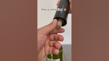 Electric wine bottle opener for those wine lover!🍷#acelush #corkmaster #gadget #kitchen #wine