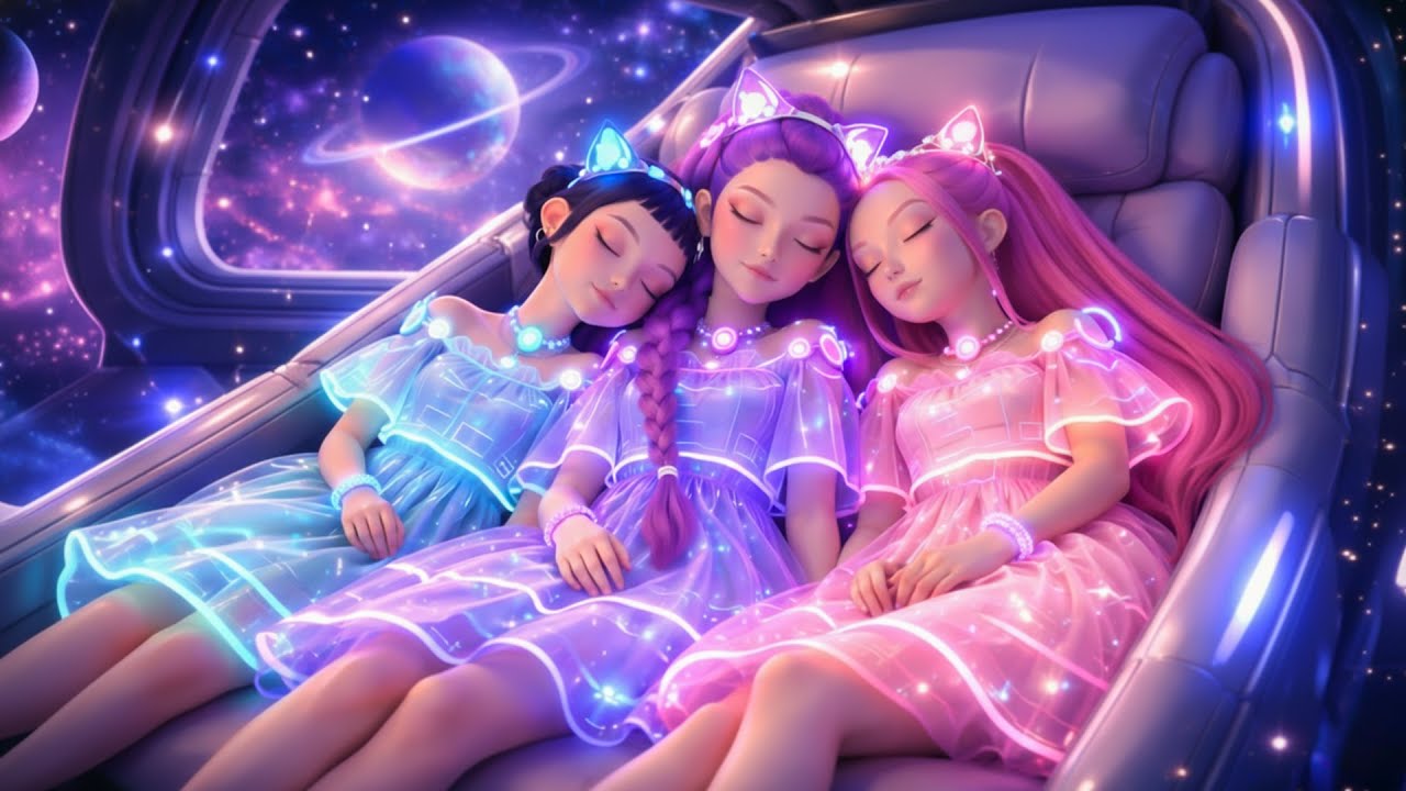 Relaxing Piano Music🌙 Deep Sleep Journey with Rumi, Mira & Zoey ⭐ Say Goodbye to Sleepless Nights