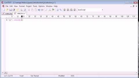 jQuery Tutorial   11   Introduction to Selectors