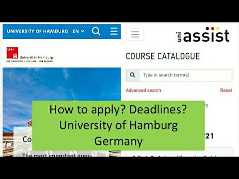 University of Hamburg | bachelors and masters| deadlines and how to apply