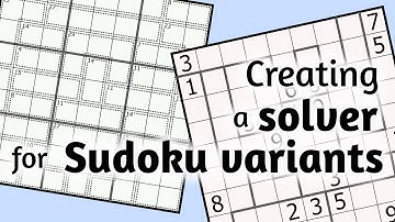 Creating a Sudoku solver for many variants