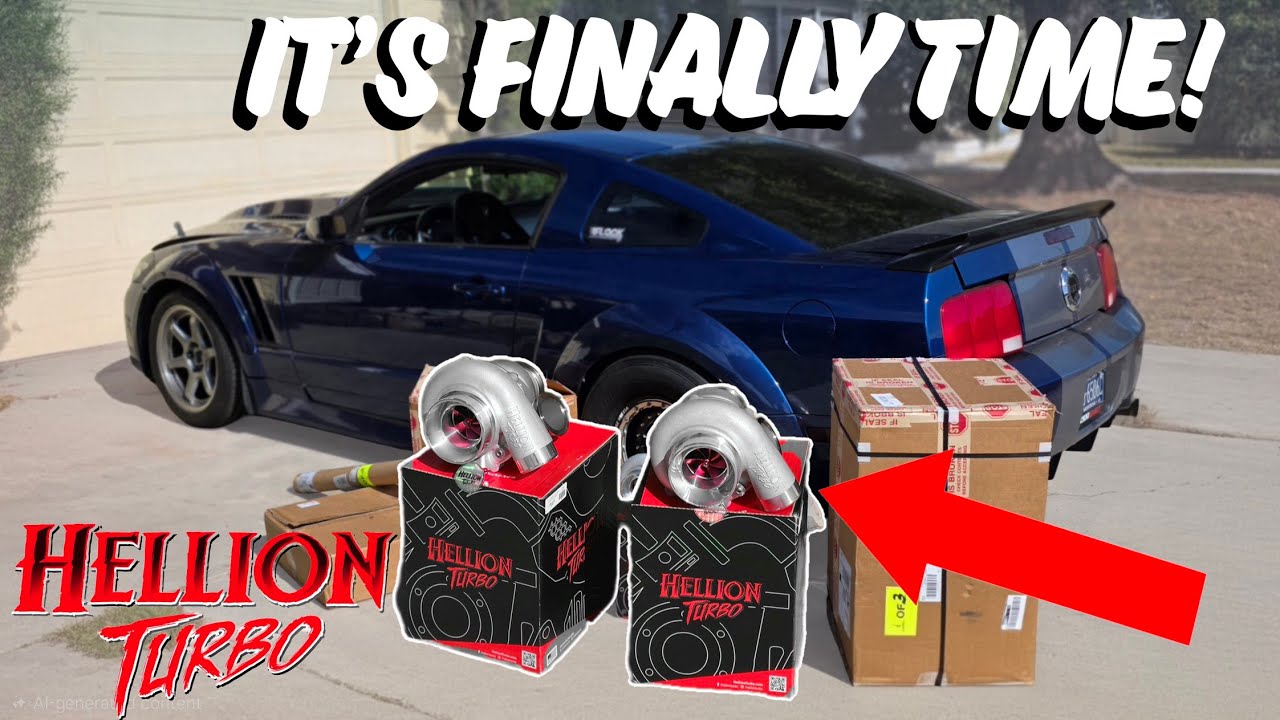 Установка комплекта Twin Turbo мощностью 1500 л.с. на мой Mustang!