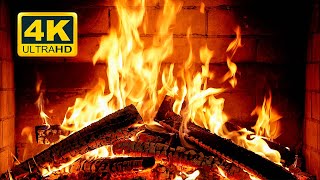 🔥 Cozy Fireplace 4K UHD! Fireplace with Crackling Fire Sounds. Christmas Fireplace 2024