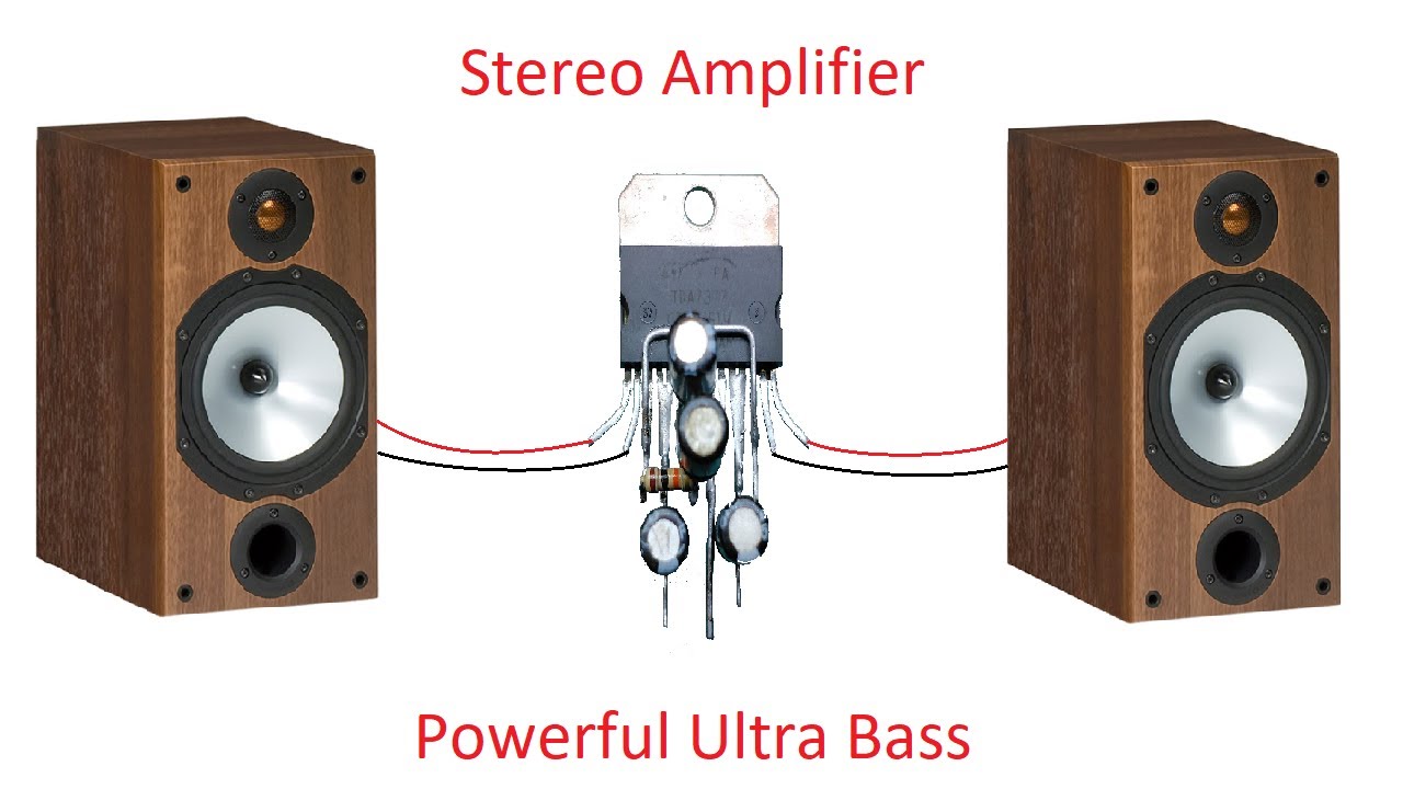 DIY Powerful Ultra Bass Amplifier TDA7377 | Simple Circuit