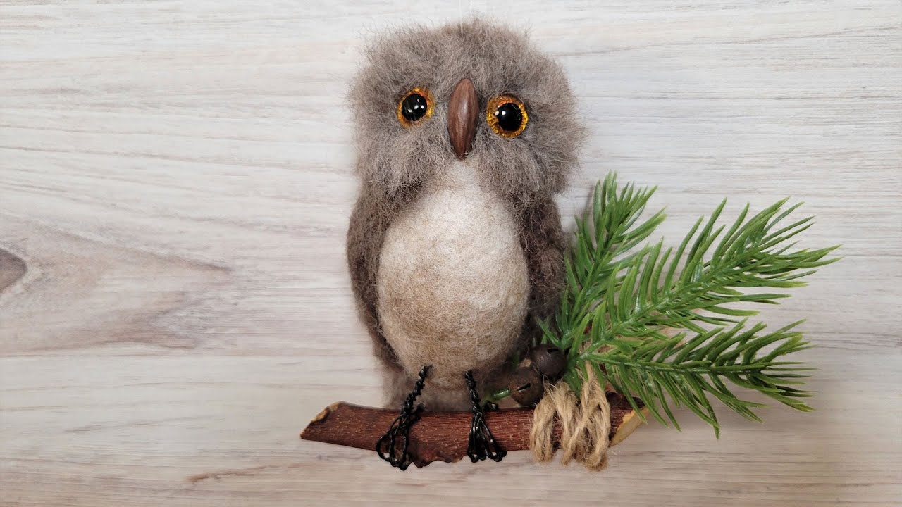 Barn Owl Needle Felting Kit - Intermediate