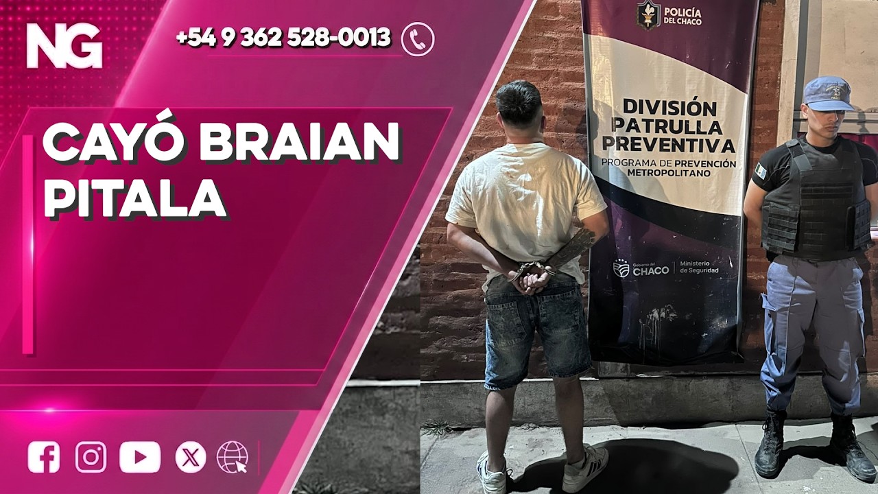 ►Cayó Braian Pitala tras atacar a inspectores y policías