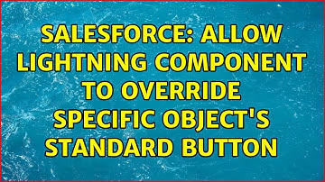 Salesforce: Allow lightning component to override specific object