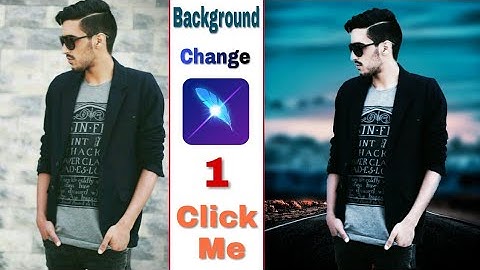 Background change in 1 click lightx app tutorial