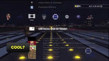 Testing custom PS3 Theme with Dynamic Wallpaper