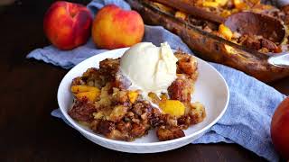 Cinnamon Peach Bread Pudding
