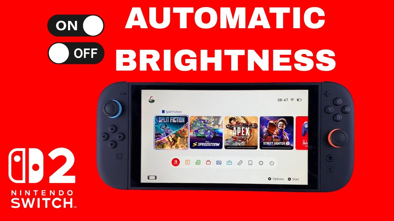 How To Enable / Disable Automatic Brightness On Nintendo Switch 2