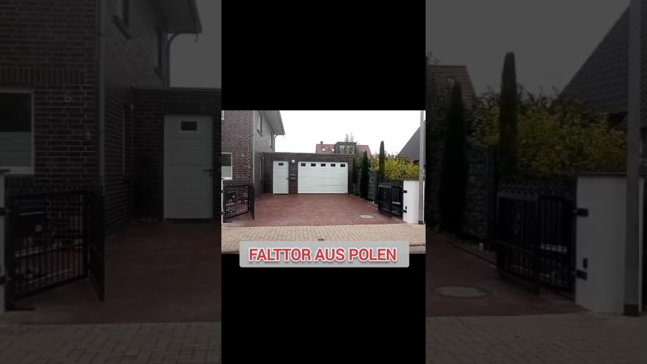 Falttor aus Polen in klassische Muster thor-zaun.pl 