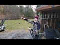Shooting a black kiowa recurve aim small